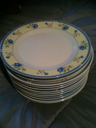 n°3 : 12 assiettes a dessert 8.50€